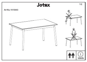 كتيب Jotex KINNA مائدة طعام