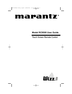 Manual Marantz RC9500 Remote Control