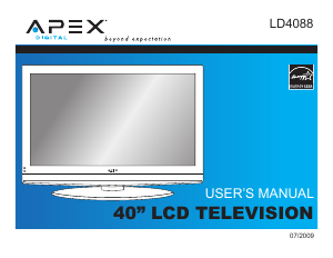 Manual Apex LD4088 LCD Television