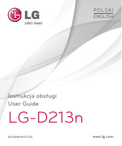 Manual LG D213n Mobile Phone