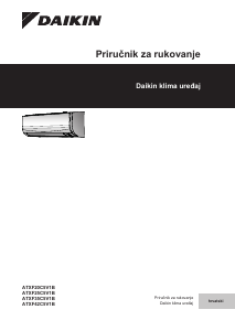 Priručnik Daikin ATXF20C5V1B Klimatizacijski uređaj