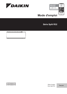 Mode d’emploi Daikin ATXF25G5V1B Climatiseur