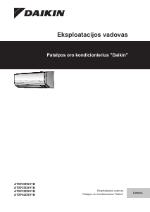 Vadovas Daikin ATXF35D5V1B Oro kondicionierius