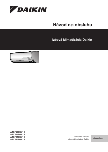 Návod Daikin ATXF35D5V1B Klimatizácia