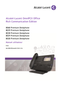 Mode d’emploi Alcatel-Lucent 8038 Premium Deskphone Téléphone