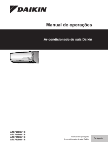 Manual Daikin ATXF42D5V1B Ar condicionado
