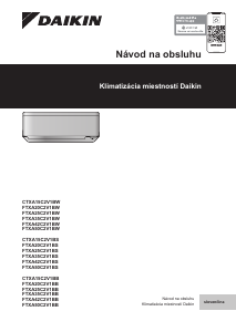 Návod Daikin FTXA42C2V1BW Klimatizácia