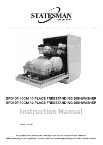 Manual Statesman SFD12P Dishwasher