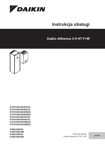 Instrukcja Daikin ETVX16S18DA9W Altherma Kocioł ogrzewania
