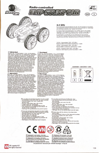 Bruksanvisning VN SpeedCar Flip Stunt Radiostyrd bil