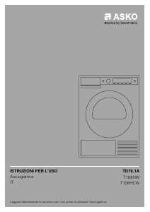 Manuale Asko TD76.1A Asciugatrice
