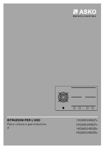 Manuale Asko HIG89524MGB1 Piano cottura