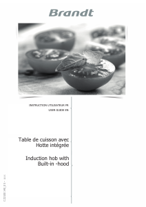 Mode d’emploi Brandt BPI384BHLOT Table de cuisson