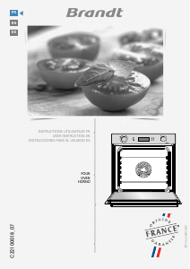 Manual de uso Brandt BOP7542X Horno