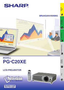 Bruksanvisning Sharp PG-C20XE Projektor