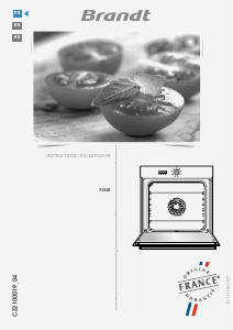 Manual de uso Brandt BOC7534X Horno