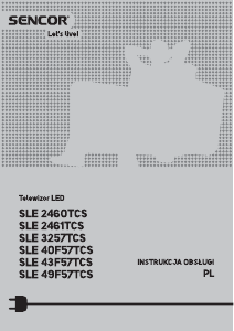 Instrukcja Sencor SLE 43F57TCS Telewizor LED