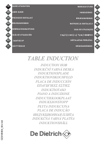 Instrukcja De Dietrich DPI3579X Płyta do zabudowy