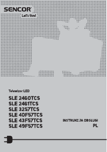 Instrukcja Sencor SLE 49F57TCS Telewizor LED