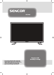 Instrukcja Sencor SLE 2462 Telewizor LED