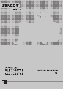 Instrukcja Sencor SLE 2464TCS Telewizor LED