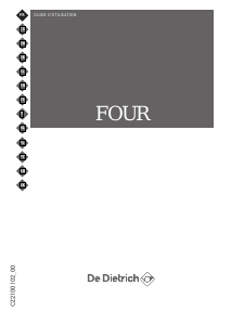 Manuál De Dietrich DOE7560BB Trouba