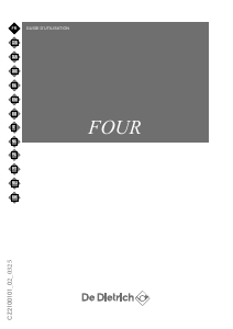Manual De Dietrich DOE7340X Forno