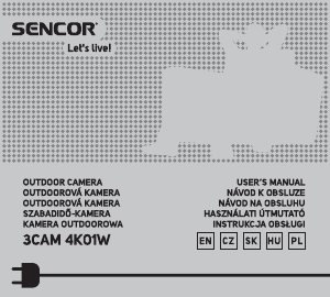 Instrukcja Sencor 3CAM 4K01W Action cam