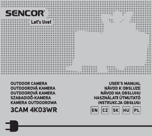 Instrukcja Sencor 3CAM 4K03WR Action cam