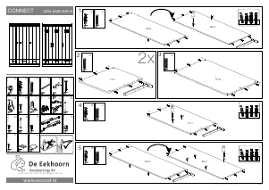 Handleiding Woood Connect (3 doors) Kledingkast