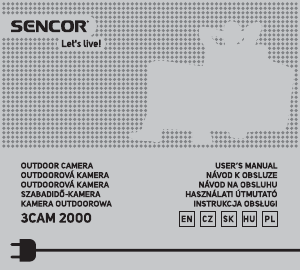 Instrukcja Sencor 3CAM 2000 Action cam