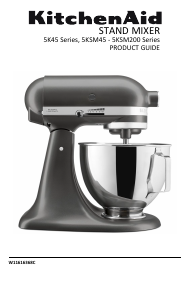 Vadovas KitchenAid 5KSM125EER Orbitinis maišytuvas