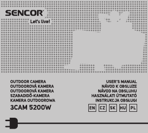 Instrukcja Sencor 3CAM 5200W Action cam