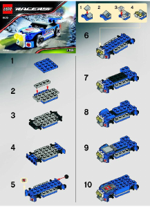 Manual Lego set 8120 Racers Rally sprinter