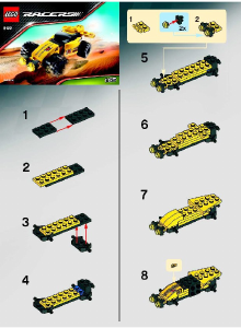Manual Lego set 8122 Racers Desert viper
