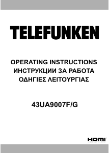 Handleiding Telefunken 43UA9007F LED televisie