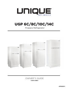 Bruksanvisning Unique UGP-14C CM W Kyl-frys