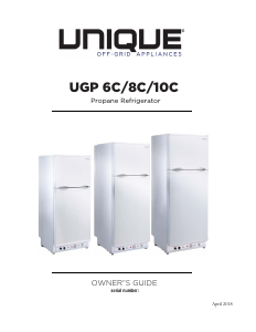 Manual Unique UGP-10C CM S/S Fridge-Freezer