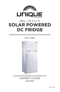 Bruksanvisning Unique UGP-290L W Kyl-frys