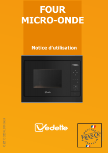 Mode d’emploi Vedette VMS7168B Micro-onde