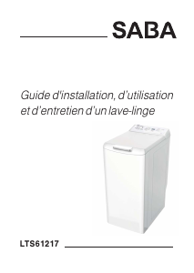 Mode d’emploi SABA LTS61217 Lave-linge