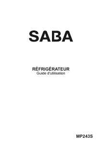Mode d’emploi SABA MP243S Réfrigérateur