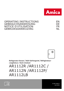 Bruksanvisning Amica AR1112LB Kylskåp