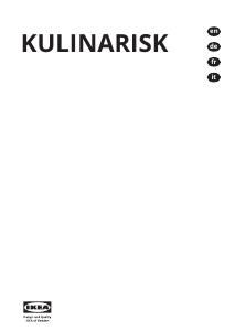 Manuale IKEA KULINARISK Cappa da cucina