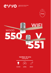 Handleiding EVVO V553 Plafondventilator