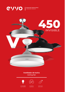 Manual de uso EVVO V450 Ventilador de techo