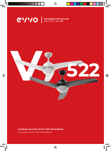 Handleiding EVVO V522W Plafondventilator