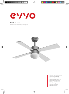 Handleiding EVVO V415 Steel Plafondventilator