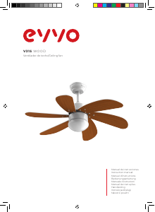 Manuale EVVO V315 Wood Ventilatore da soffitto