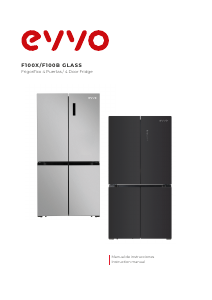 Bruksanvisning EVVO F100X GLASS Kyl-frys